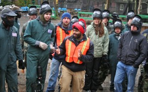 Students listening to an advisor at FieldEx